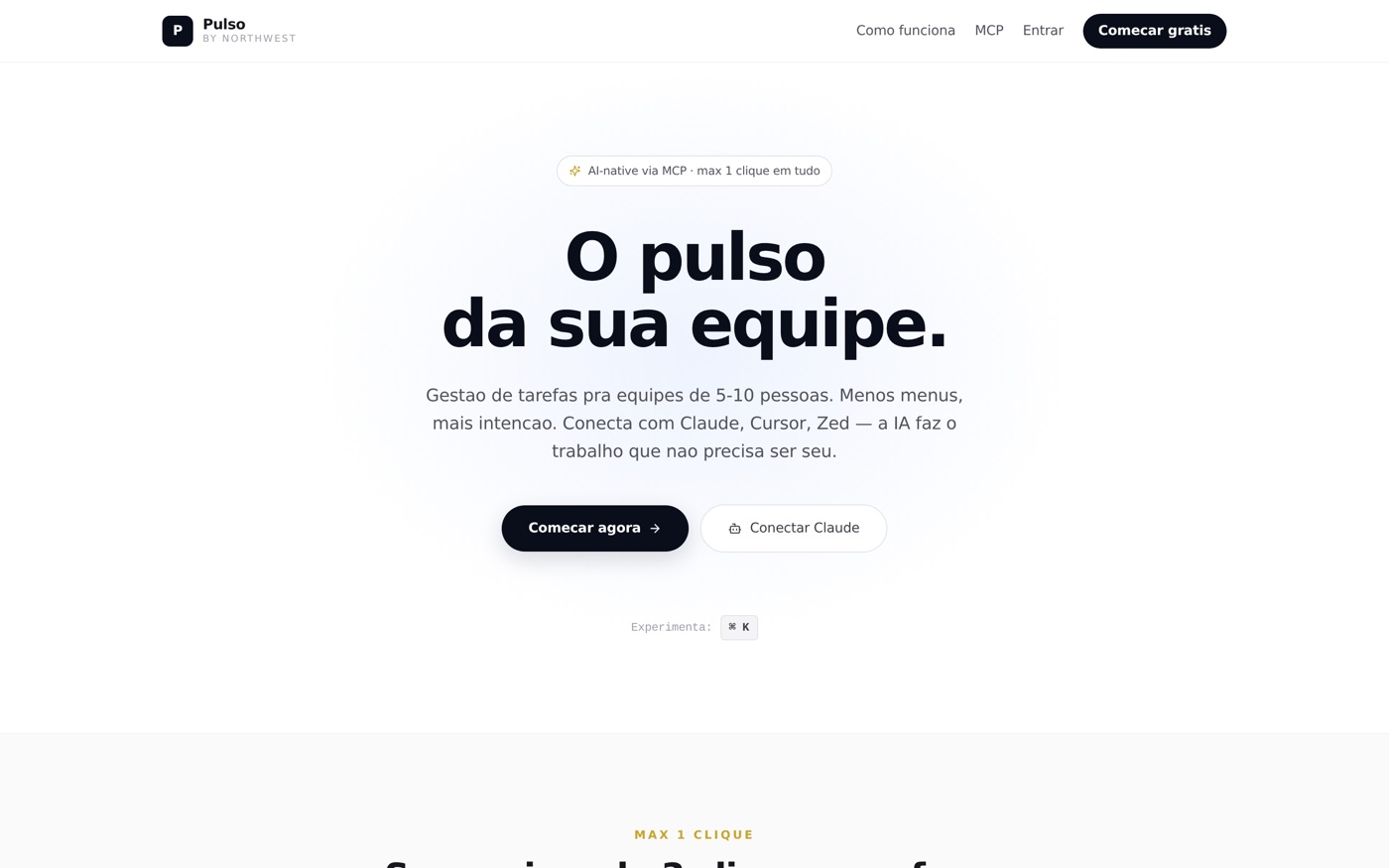 Pulso, gestão de tarefas AI-native